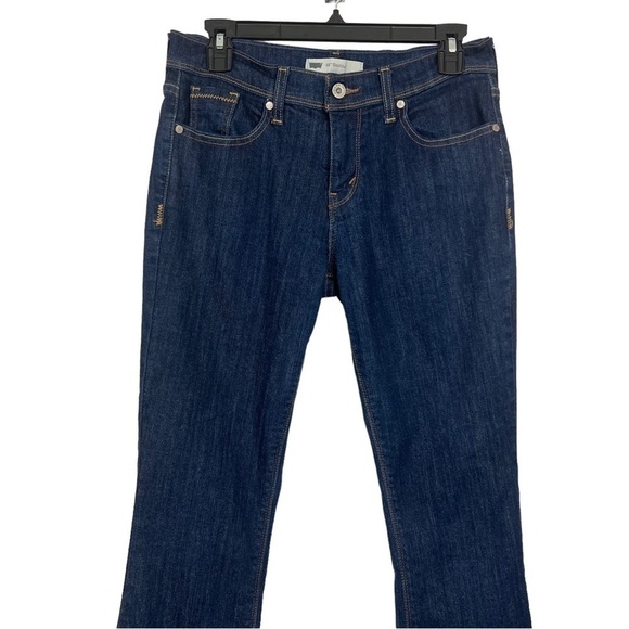 LEVI’S 515 Women’s Blue Jeans Sz 4M Bootcut Pockets Stretch Dark Wash - Picture 3 of 8